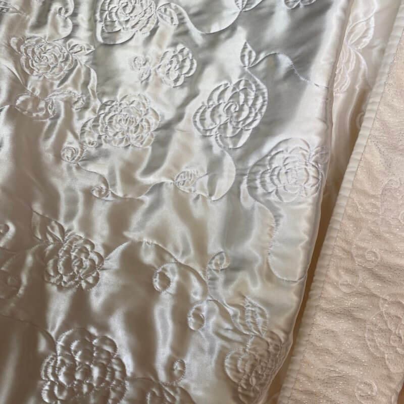 Whole Cloth Silky Satin Baby Quilt